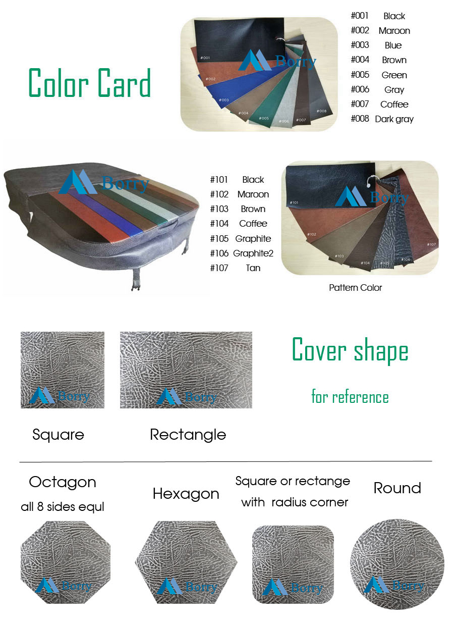 hot tub cover color card